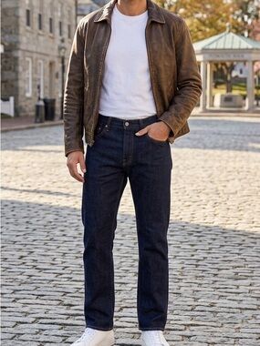 Levi's Men's Dark Indigo Straight Leg Jeans - NWOT